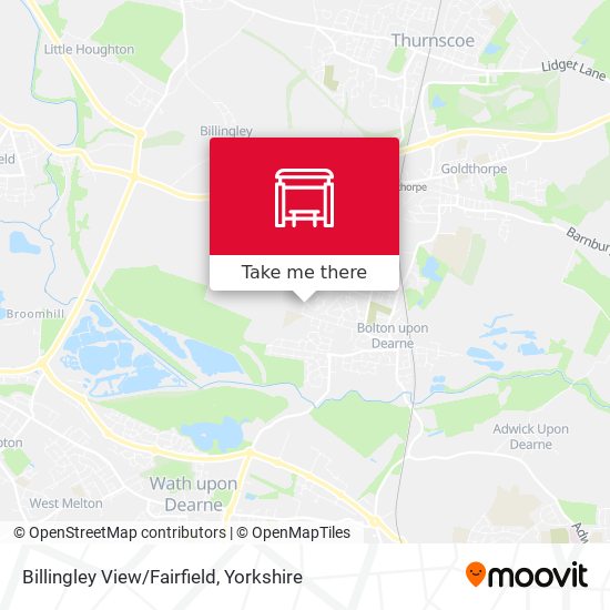 Billingley View/Fairfield map