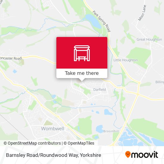 Barnsley Road/Roundwood Way map