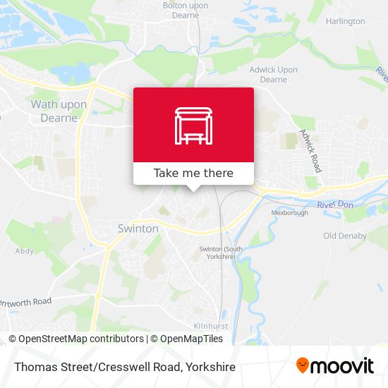 Thomas Street/Cresswell Road map