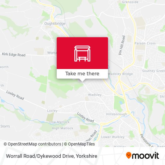 Worrall Road/Dykewood Drive map