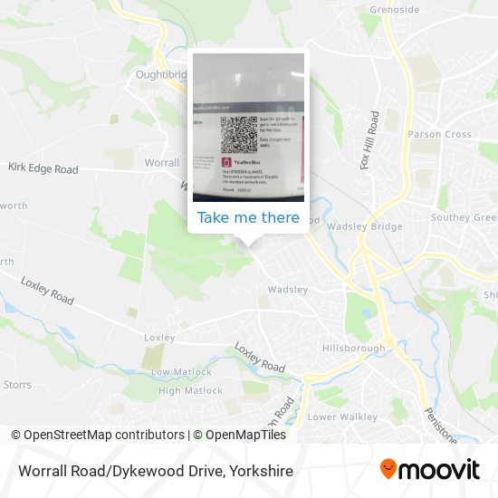 Worrall Road/Dykewood Drive map