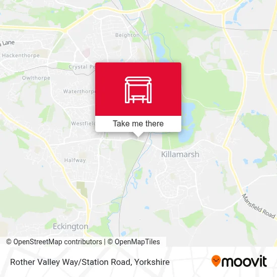Rother Valley Way/Station Road map
