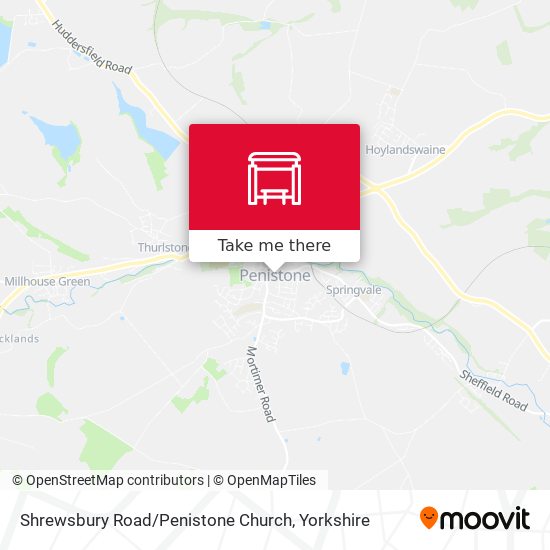 Shrewsbury Road / Penistone Church map