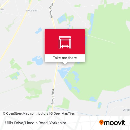 Mills Drive/Lincoln Road map