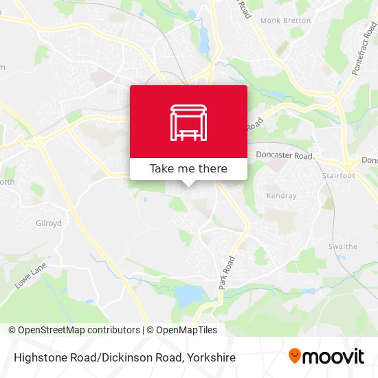 Highstone Road/Dickinson Road map