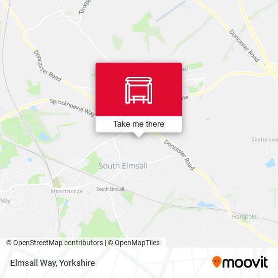 Elmsall Way map