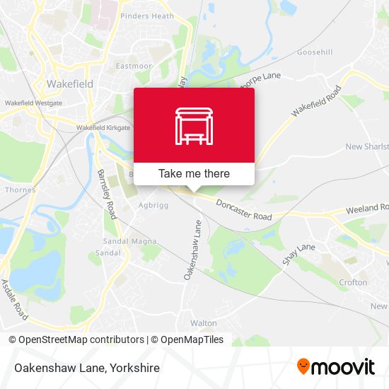 Oakenshaw Lane map