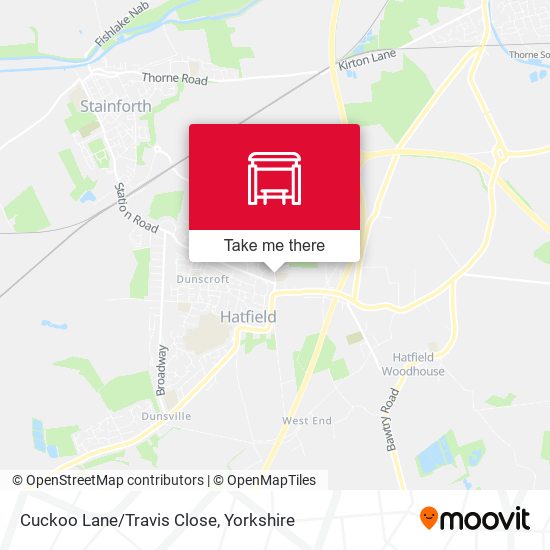 Cuckoo Lane/Travis Close map