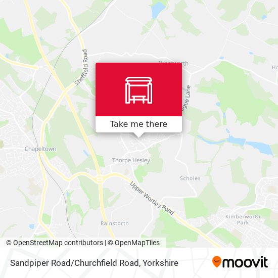 Sandpiper Road / Churchfield Road map
