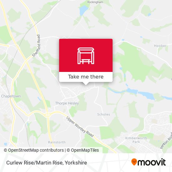 Curlew Rise/Martin Rise map