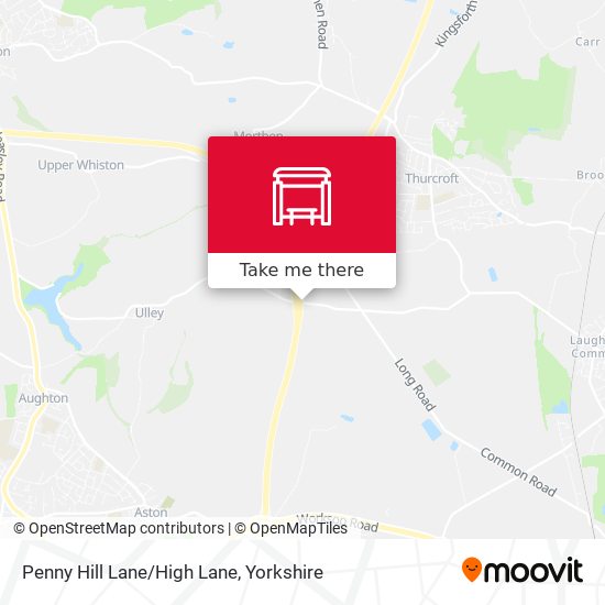 Penny Hill Lane/High Lane map