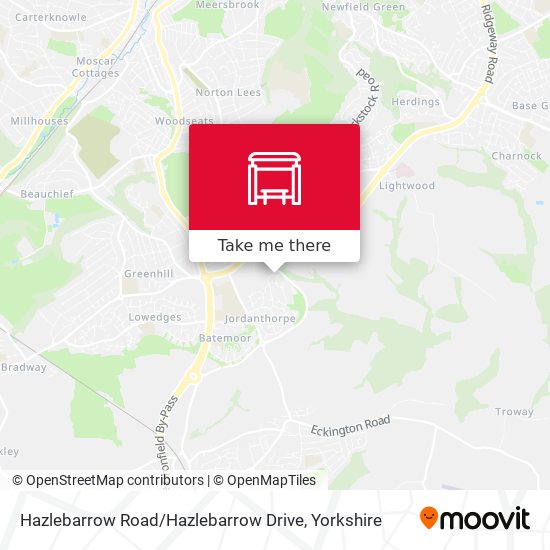 Hazlebarrow Road / Hazlebarrow Drive map