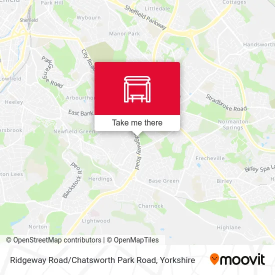 Ridgeway Road / Chatsworth Park Road map