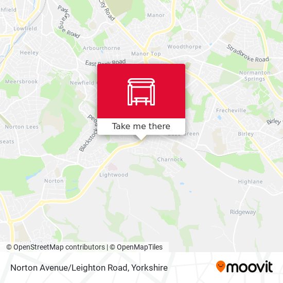 Norton Avenue/Leighton Road map