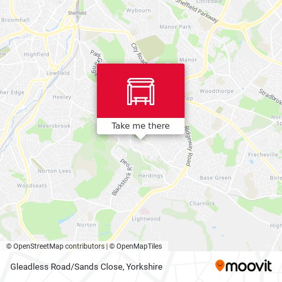 Gleadless Road/Sands Close map
