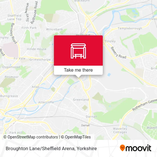 Broughton Lane/Sheffield Arena map