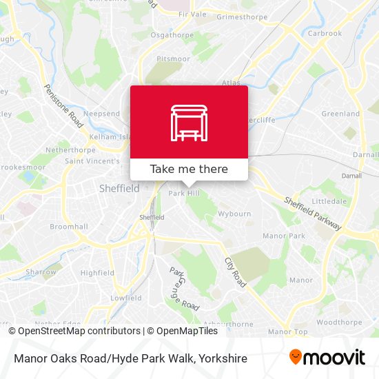 Manor Oaks Road/Hyde Park Walk map