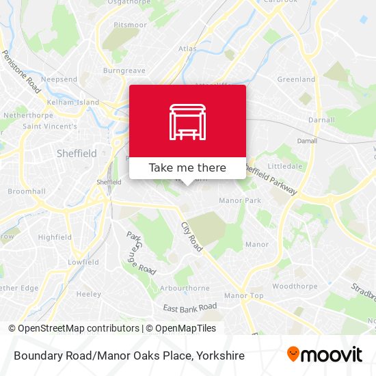 Boundary Road/Manor Oaks Place map