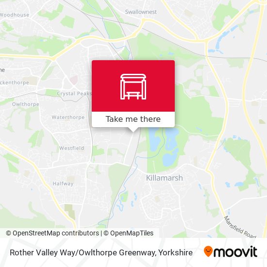 Rother Valley Way / Owlthorpe Greenway map