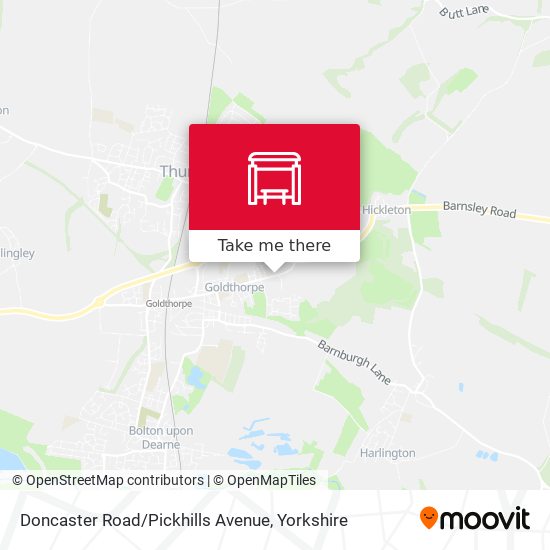 Doncaster Road / Pickhills Avenue map