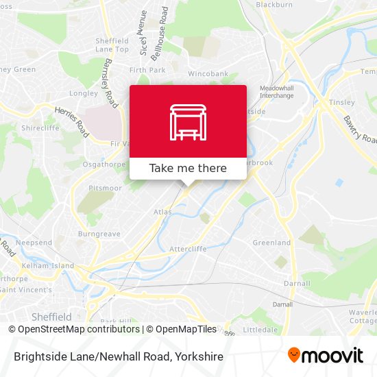 Brightside Lane/Newhall Road map