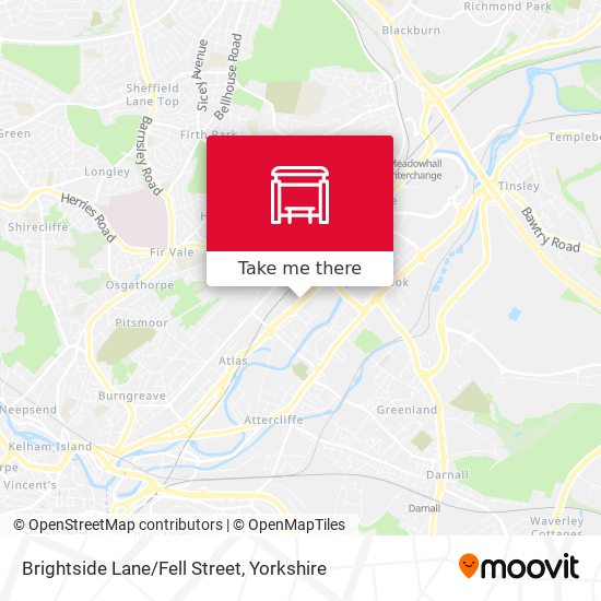 Brightside Lane/Fell Street map