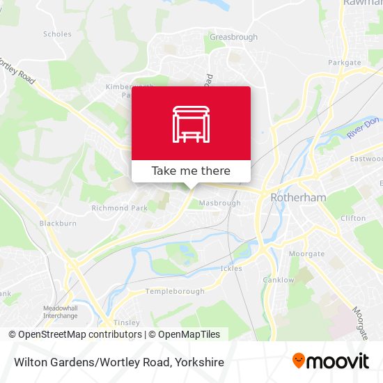 Wilton Gardens/Wortley Road map