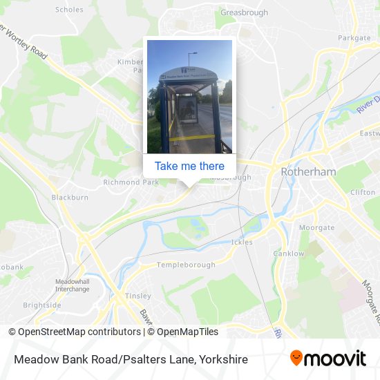 Meadow Bank Road/Psalters Lane map