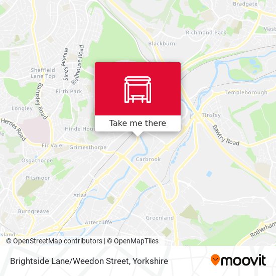 Brightside Lane/Weedon Street map