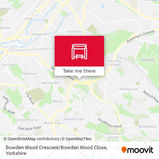 Bowden Wood Crescent / Bowden Wood Close map
