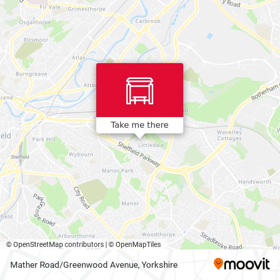 Mather Road/Greenwood Avenue map