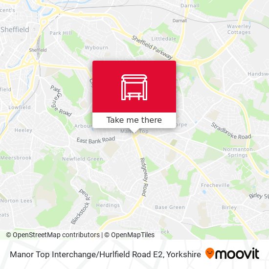Manor Top Interchange / Hurlfield Road E2 map
