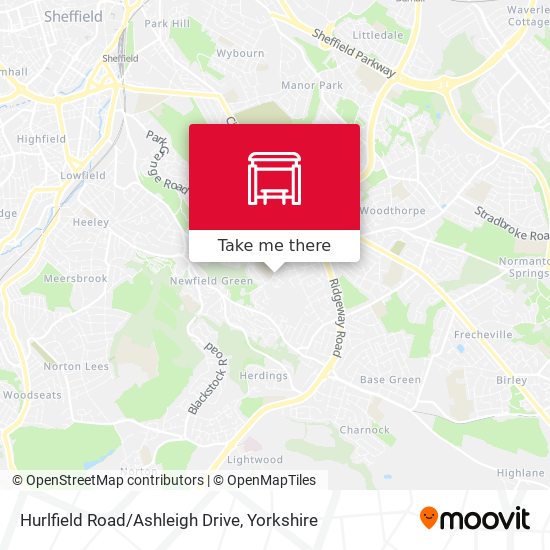 Hurlfield Road/Ashleigh Drive map