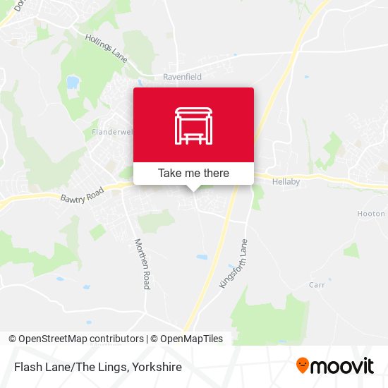 Flash Lane/The Lings map