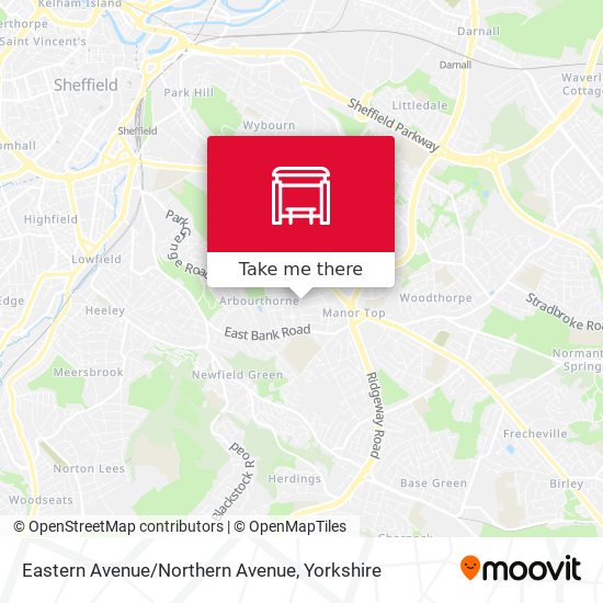 Eastern Avenue/Northern Avenue map