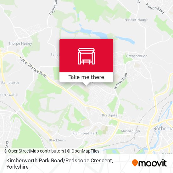 Kimberworth Park Road / Redscope Crescent map