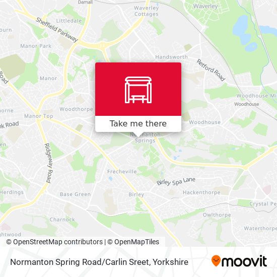 Normanton Spring Road / Carlin Sreet map