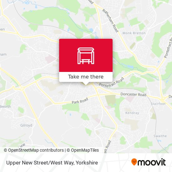 Upper New Street/West Way map