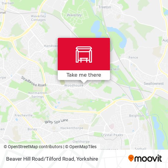 Beaver Hill Road/Tilford Road map