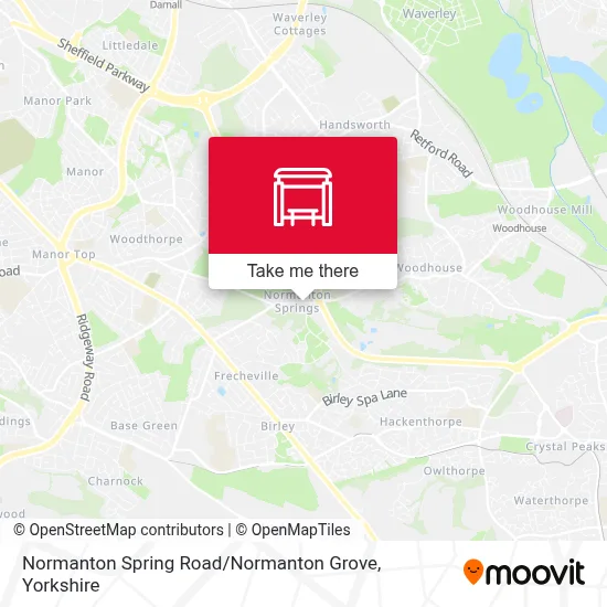 Normanton Spring Road / Normanton Grove map