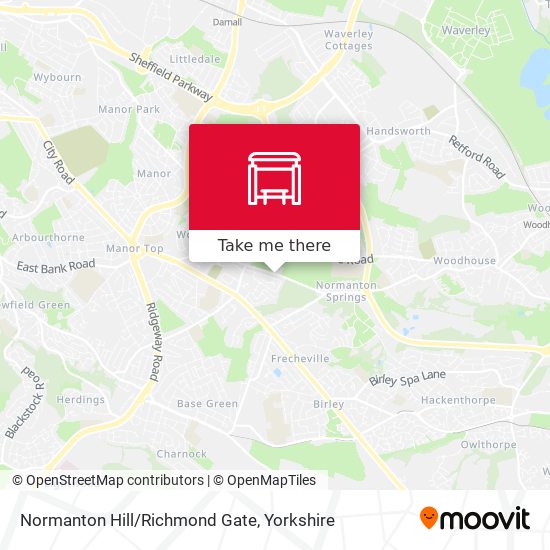 Normanton Hill/Richmond Gate map
