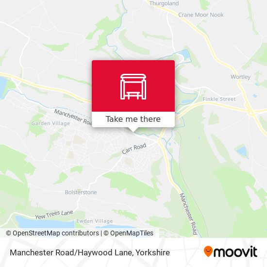 Manchester Road/Haywood Lane map