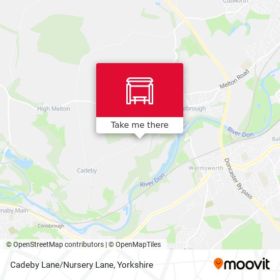 Cadeby Lane/Nursery Lane map