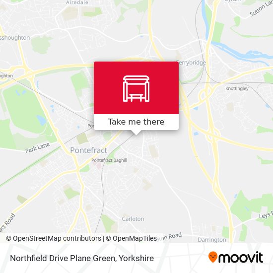 Northfield Drive Plane Green map