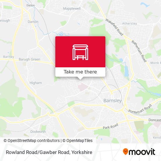 Rowland Road/Gawber Road map