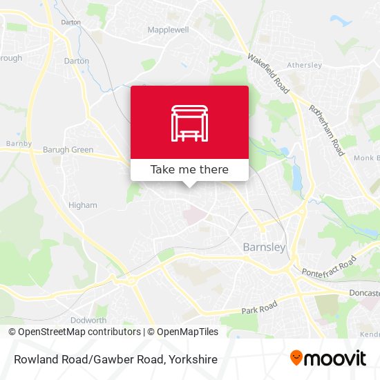 Rowland Road/Gawber Road map