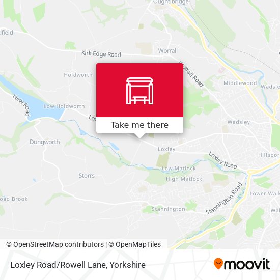 Loxley Road/Rowell Lane map