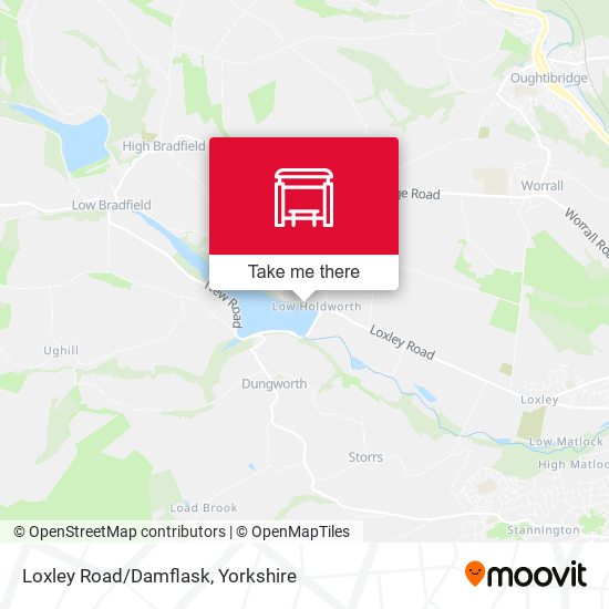 Loxley Road/Damflask map