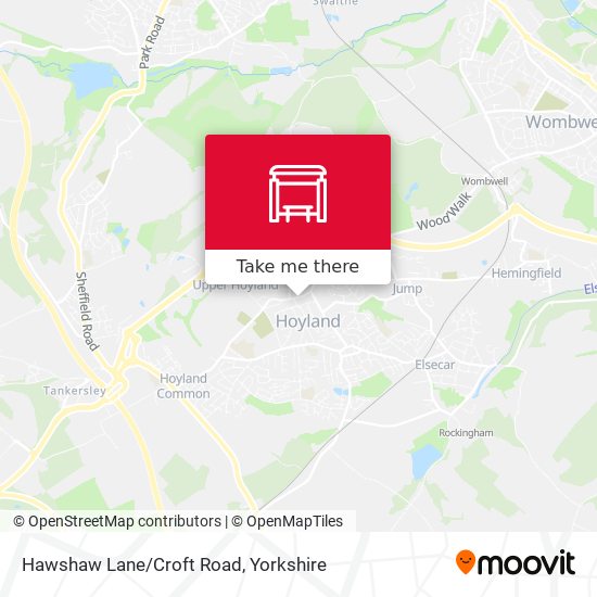 Hawshaw Lane/Croft Road map