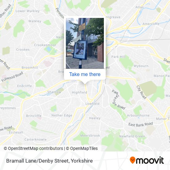 Bramall Lane/Denby Street map